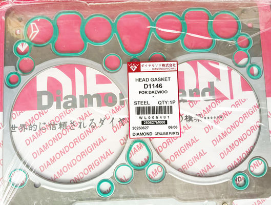 DE08 D1146 Cylinder Head Gasket for Excavator Bus Truck 65.03901-0070 400603-00119 65.03901-0058
