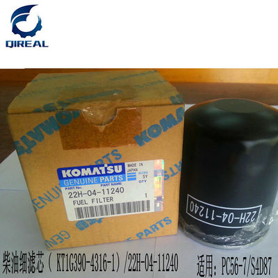 22H-04-11240 Excavator Fuel Filter For PC56-7 S4D87