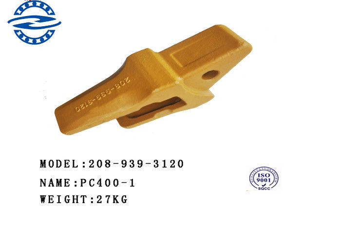 HRC46-52 Hardness Excavator Spare Part PC400 208-939-3120 , pc100 pc200 Excavator Bucket Teeth Seat Adapter