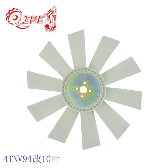 10 Blade Excavators Spare Parts Fan 4 Holes 129953-44710 For Engine 4TNV94 4TNV94L