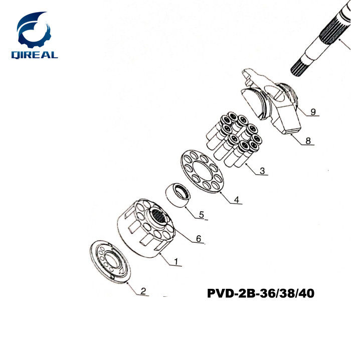 Construction Machinery Parts Psv2-55t Hydraulic Pump Parts Excavator Accessories