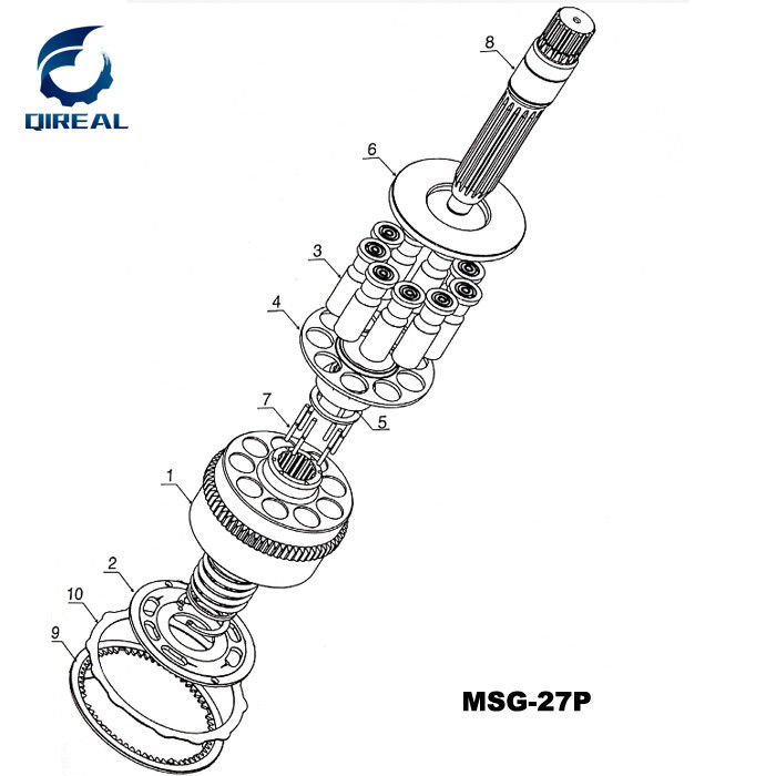 Swing Motor MSG-27P Hydraulic Motor Accesories Repair Kits